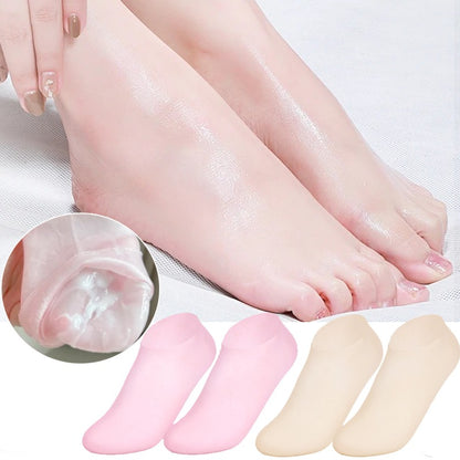 High Quality Silicone Foot Care Socks – Anti-Cracking Moisturizing Gel Socks (1 Pair)