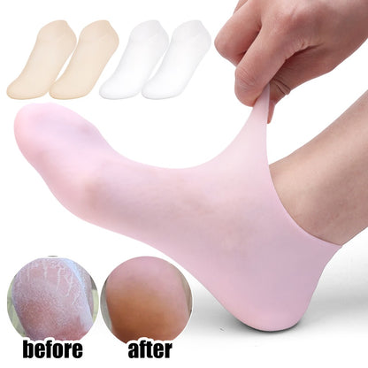 High Quality Silicone Foot Care Socks – Anti-Cracking Moisturizing Gel Socks (1 Pair)